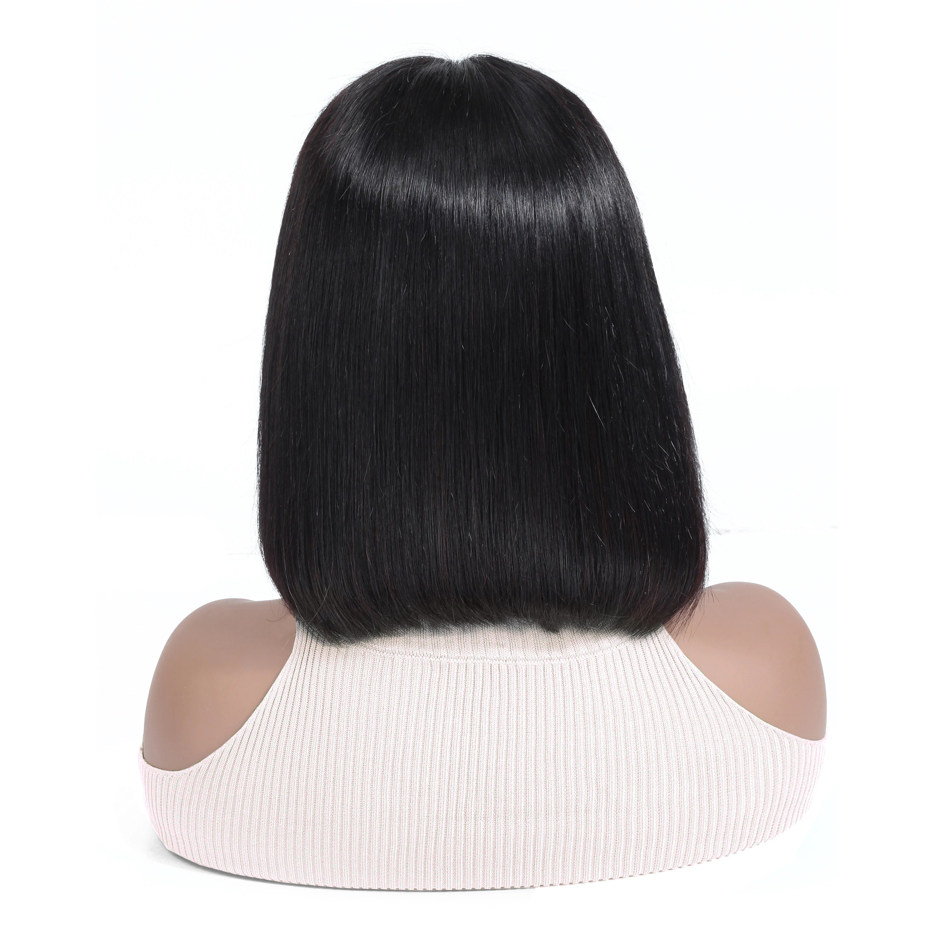 Cheap Straight Bob Lace Frontal Wig Vendor Brazilian Human Hair 13x4 Swiss Lace Front Short Bob Wig Human Hair Lace Front Wigs