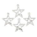 Charms Star Pentagram 23x20mm Handmade Making FitVintage Tibetan Silver Color PendantsDIY for Bracelet Necklace