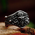 SS8-1091R 2023 New Style 316L Stainless Steel Skull Octopus Ring for Men Punk Hip Hop Vintage Squid Jewelry Gift Wholesale