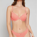 Ladymate ODM/OEM Conjunto De Sujetador Push up Para Mujer Woman Contrast Lace Bra Sets Plain Bow Front Underwire Lingerie Sets