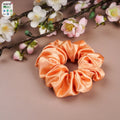New Arrival 100% Mulberry Silk Headband Scrunchies Set Shinny Silk Scruchies Hair Ties