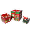 Custom Gift Box Christmas Decoration Gift Paper Packaging Lid and Base Box With Ribbon Storage Cardboard Box