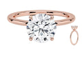 14K Rose Gold  Women's Pendant Moissanite Rings Gold Hot Selling Jewelry