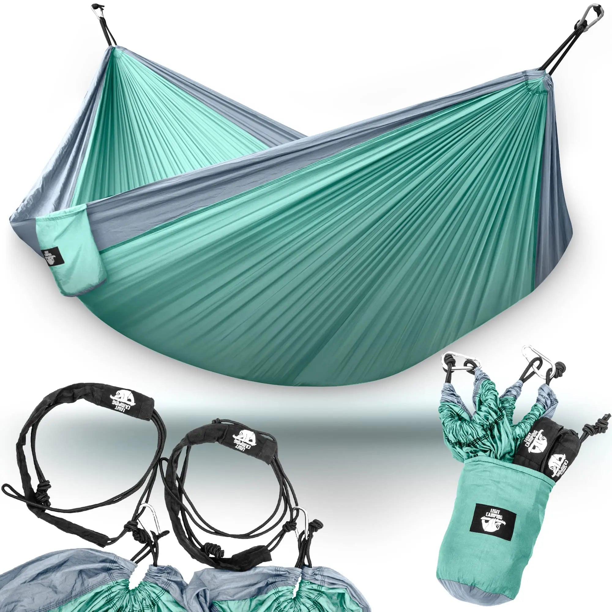 Parachute Hammock Bed Portable Double Person Swing Hammock Chair 210T Nylon Outside Camping Adult Tents