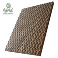 MUMU 3D House Cladding Covering Outdoor Exterior Interior Solid Wood Board Decorative Pine Slat Wall Panel