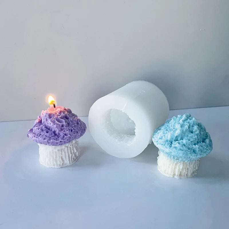 Early Riser Muffin Cup Candle Mold Muffin Cup Silicone Mold Garden Ornaments Scented Candle Home Decor Resin Crafts Cake Tools