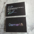 Hot Holographic Stamping Printing Top Grade Black Business Cards & Greeting/Thank You Cards-Custom Size Paper