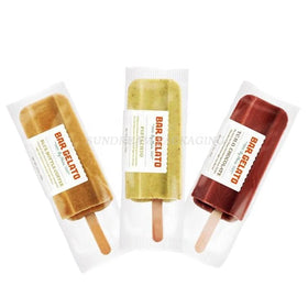 Custom logo Food Grade Popsicle Plastic Kraft Paper Packaging Ice Cream Bags Popsicle Packaging Bag