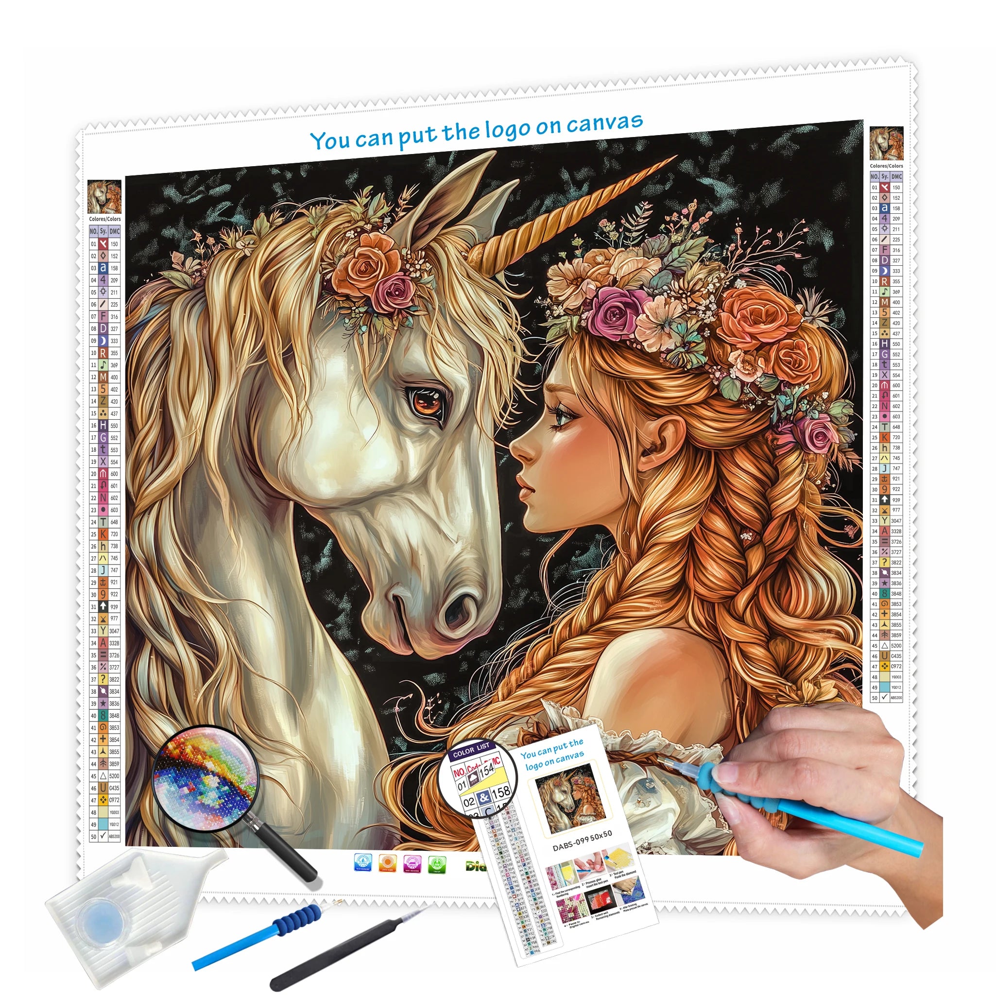 N-2248 Custom Flower 5D Diamond Painting Canvas Print Wholesale Portrait Diamond Painting Canvas for Custom Canvas Print