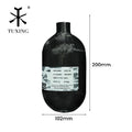 TUXING Portable OEM ODM CE Mini 0.8L High Pressure 4500Psi 30Mpa 300Bar PCP Hunting Paintball Breathing Carbon Fiber Air Tank