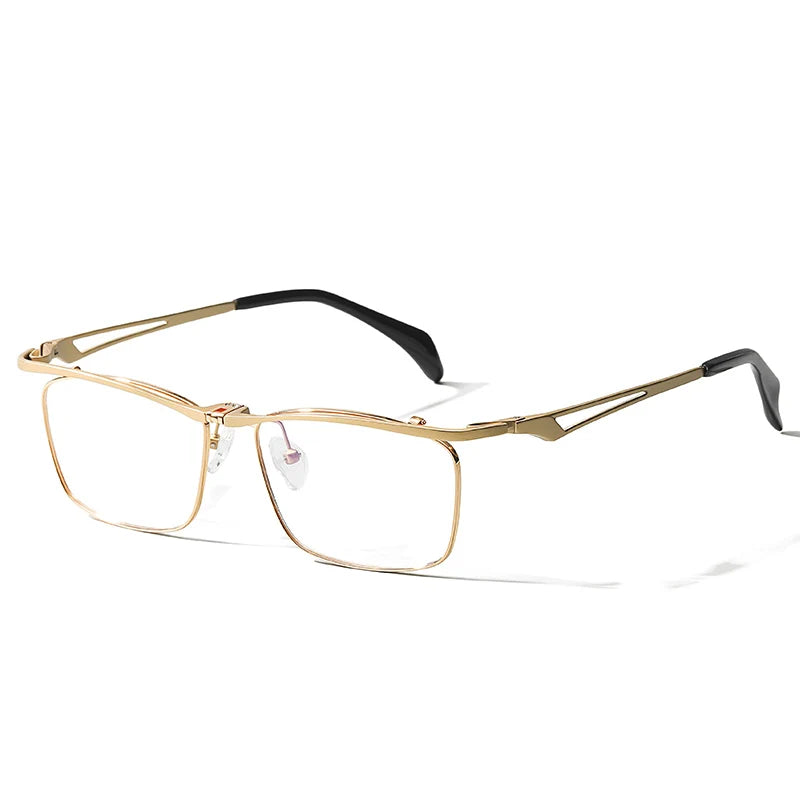 Titanium Glasses Frame Men Prescription Eye Glasses Square Eyeglasses Upturning Myopia Optical Eyewear CS11488