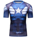 Professional Factory Custom Breathable Quick Dry Short Sleeve Men 3d Print T Shirt Compression Sublimation Rash Guard