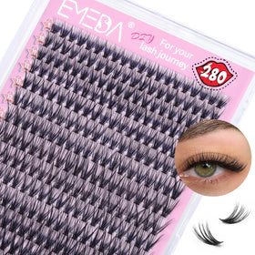 XL Tray 320Pcs Cluster Lashes 30D 40D 50D 60D C D Curl Lash Clusters Mix 8-16mm Individual Eyelashes DIY Lash Extension Kit