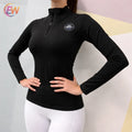 Dropshipping 2026 EW New Arrival Women Black Color Long Sleeve Show Equestrian Shirts