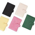 A6 Macaroon Diary Notebook 6 Ring Binder with PU Leather Cover Colorful Cute Pockets Loose-leaf Hardcover Style