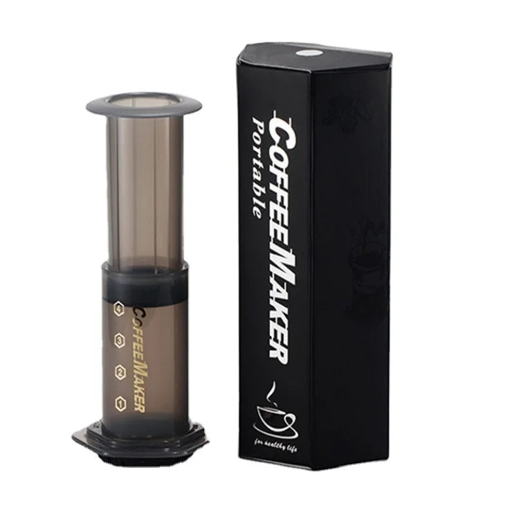 Custom Logo Portable Coffee Maker Espresso French Press Barista Tools Coffee Pot Air Press Drip Coffee Machine Filters Paper