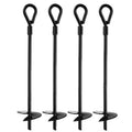 Twist Trampoline Stake Anchors Tie Dog Ground Anchoring Kit Tent Swing Fence Spiral Corkscrew Shape Steel Anchor Stake Kits