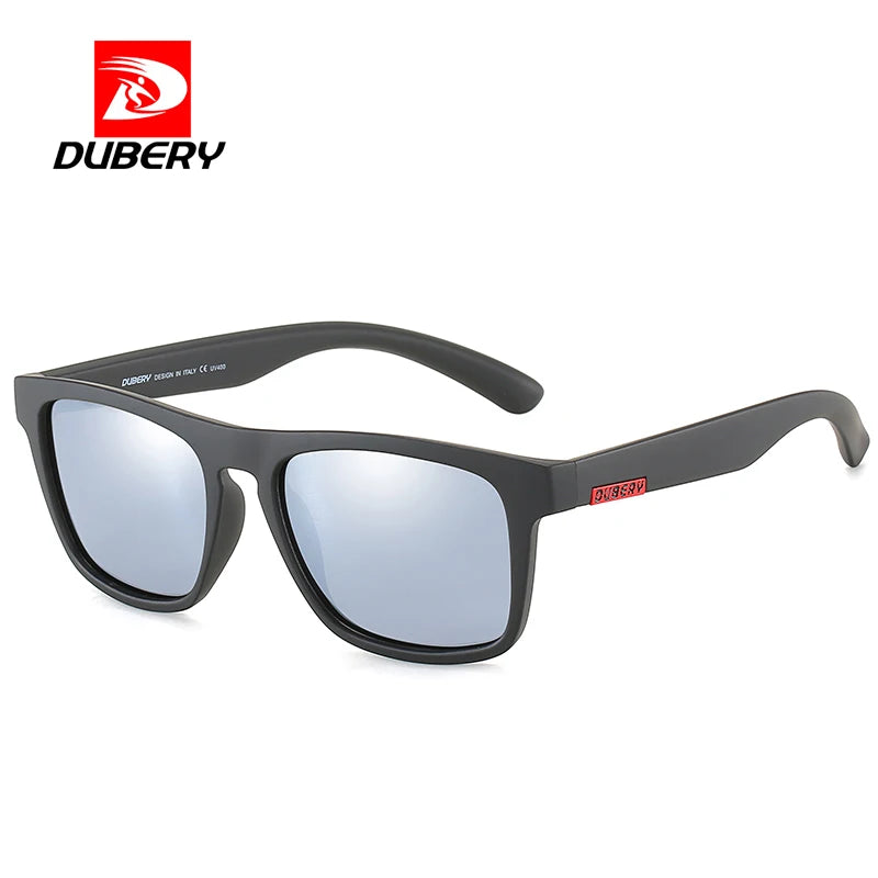 DUBERY OFFICIAL Luxury Men's Retro Trending Sunglasses 2026 TAC Lenses Transparent & Red Frame Colors China