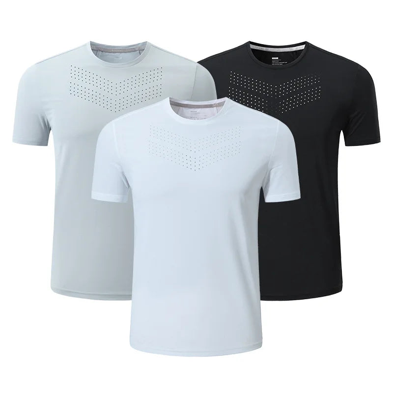 Custom Print Quick Drying Breathable Fitness Training Running T Shirt Men Plain T Shirt Wholesale