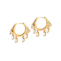 Xingyue 12 Moissanite Diamonds Fashion Jewelry  9K Yellow Gold Plated  Moissanite Earrings