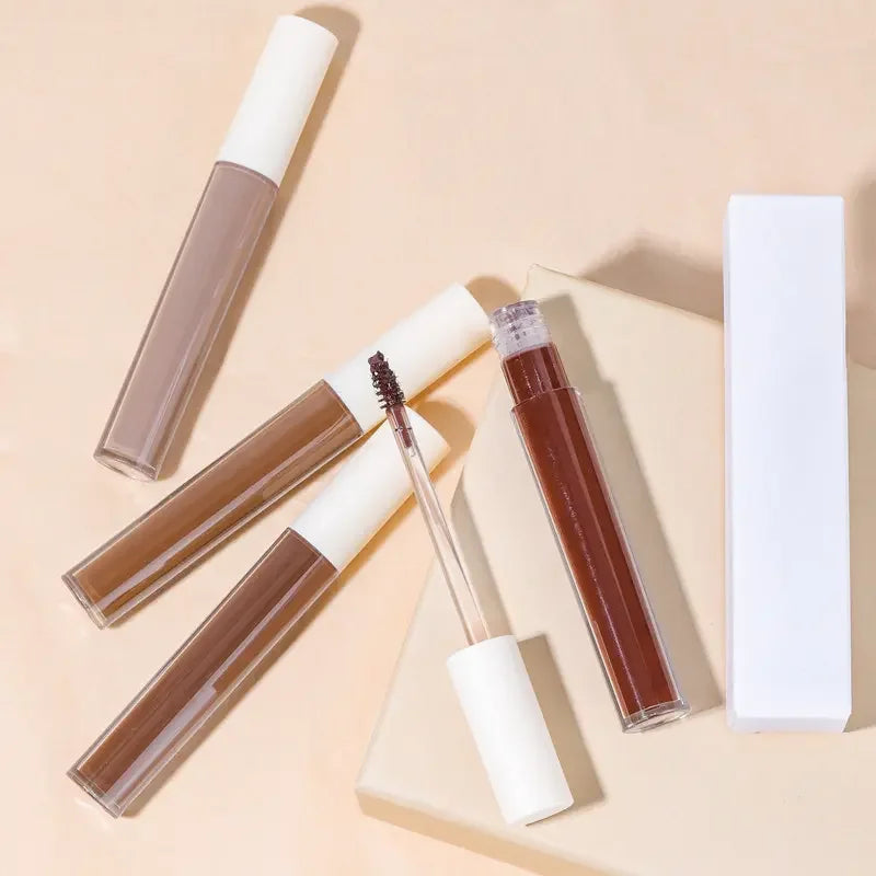 Long Lasting Waterproof Vegan Eyebrow Gel 5 Colors Easy to Apply Natural Eye Brow Tint with Custom Private Label Box Packed