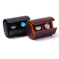 Customized Black Brown Handmade Removable Sliding Pillows Wristwatch Storage Pouch for Business Travel Essential