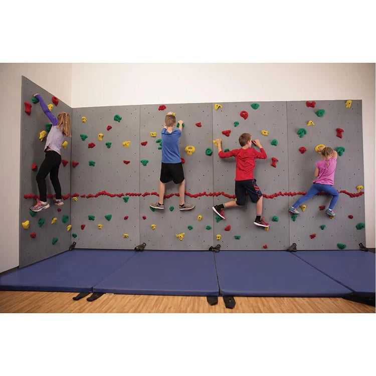 Hanlin Indoor/Outdoor Climbing Holds Wall for Trampoline Parks-Child-Sized Commercial Use High-Strength Steel