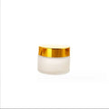 5g 100g Stock Supply Frosted Glass Cream Bottle Portable Travel Cosmetics Packaging Flasks with Screw Cap for Sealing Face Cream