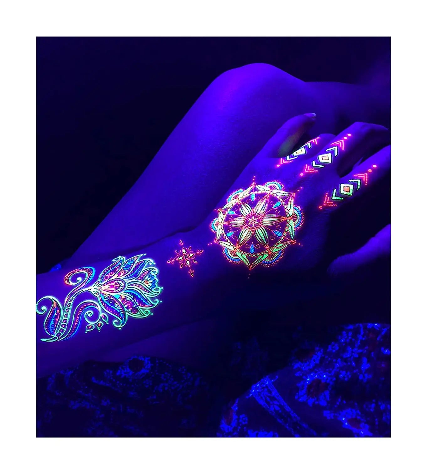 20 Sets Grow Dark Laser Temporary Tattoo Transfer Film DIY Body Art Stencil A4 Size Water Transfer Paper