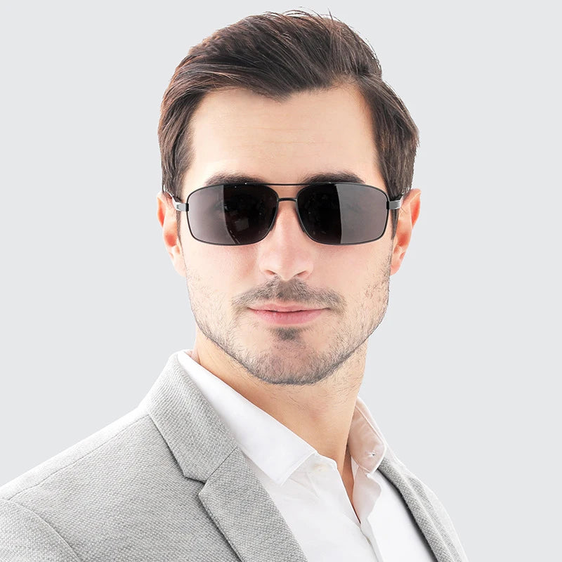 Manufacturers Direct New Polarized Classic Anti Glare Driver Metal Sunglasses Men