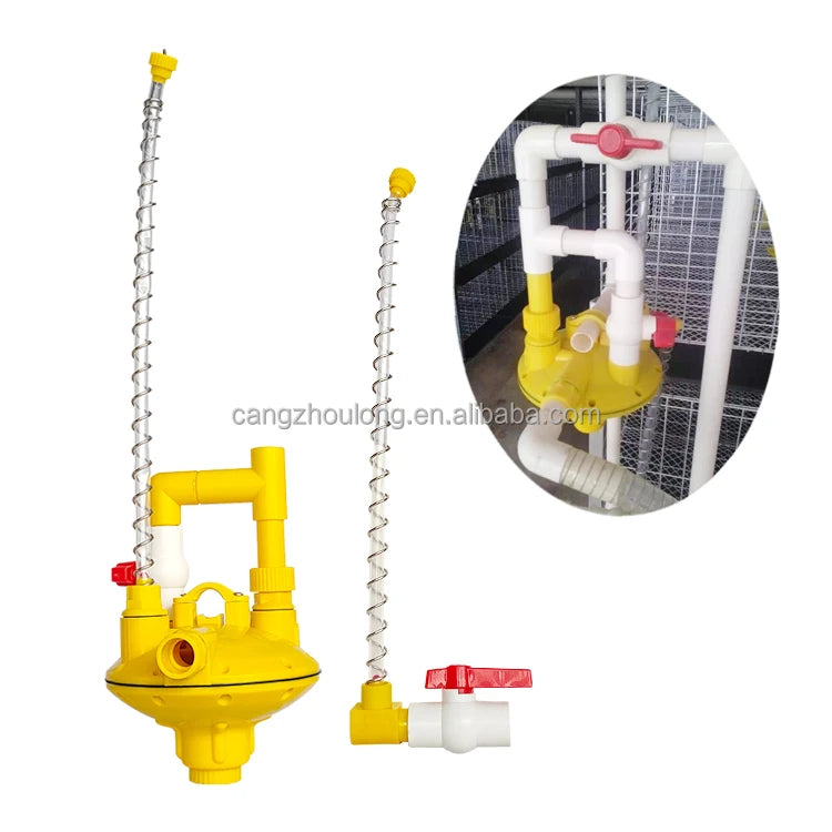 YYB Factory Sale Directly Automatic Poultry Farm Broiler Drinkers Poultry Water Line Poultry Water Regulator Poultry