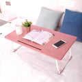 Bamboo Wooden Foldable Laptop Bed Table Mesa Cama Folding Small Computer Study Desk on Bed