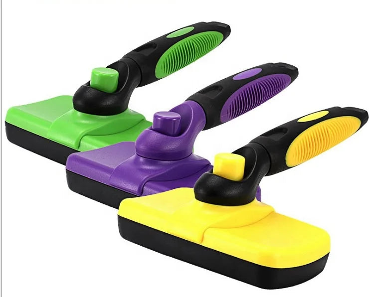 Hot Selling Eco-Friendly Dog Shower Fur Brush Pet Dog Hair Brush and Cat Comb for Grooming and Care Made of Rubber and Plastic