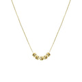INS 5 Gold Bead Charm Choker Jewelry Necklace Beaded Pendant Necklace for Women 2021