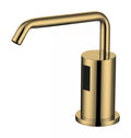 Brushed Gold Automatic Faucet Shape Soap Dispenser
