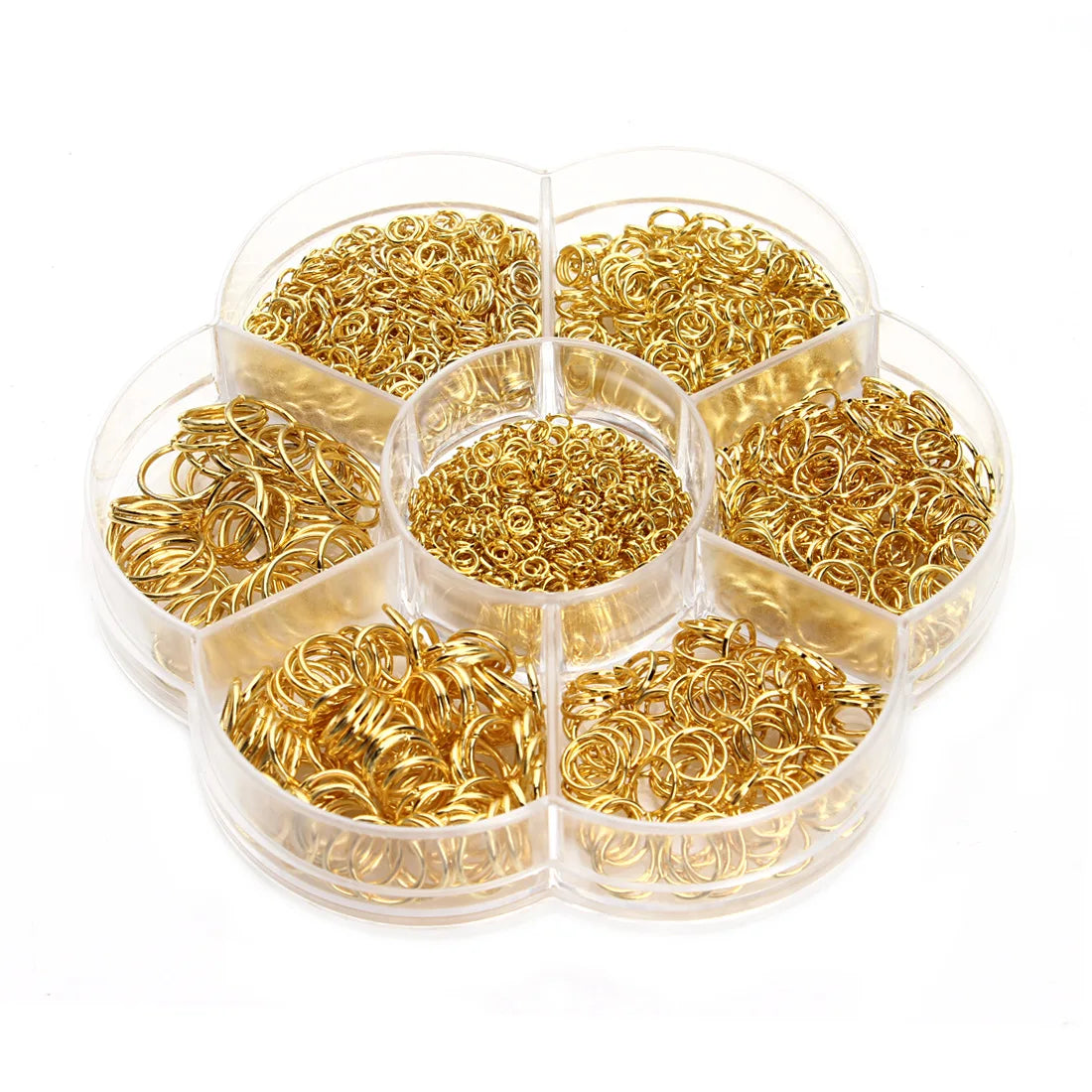 1500 Pcs 3-12mm Single Loop Open Jump Rings Diy Jewelry Making Accessories Split Rings Connectors for Jewelry Making Supplies