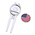 Custom Metal Golf Ball Marker Waterproof Zinc Alloy Divot Repair Tool Perfect Golf Club Accessory Gift