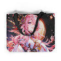 Genshin Impact Custom Print Logo Large Shopping Tote Bag With Pocket and Zipper Shopping Bag