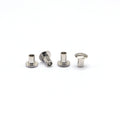 China Supplier's New Brand Carbon Steel Nickel Plated Round Head Semi Tubular Rivets for Garment Fastening