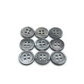 Wholesale 4-Hole Mother of Pearl Shirt Buttons Grey Color River Shell MOP Flatback Style with Round Pattern for Decoration