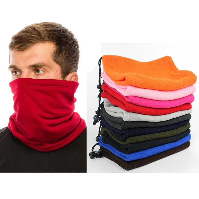 Hot Selling Unisex Adjustable Fleece Polyester Neck Warmer Gaiter Thermal Windproof Breathable Cooling Multi-function Bandanas