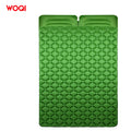 WOQI Wholesale Cheap Large Size Outdoor Double Sleeping Inflatable Camping Pad with 40D Nylon TPU Coating