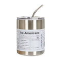 12oz 350ml Stainless Steel Travel Insulated Americano Coffee Tumbler Mugs Turkish Disposable Coffee Cups With Straw