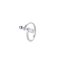 Fine Ring Wholesale Unique Lock Design 925 Silver Jewelry Rose Gold Engagement Wedding Ring