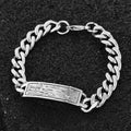 Wholesale Men Stainless Steel Bracelet for Men Titanium Steel Chain Cuban Engrave Link Chain Bracelet Bangle for Men