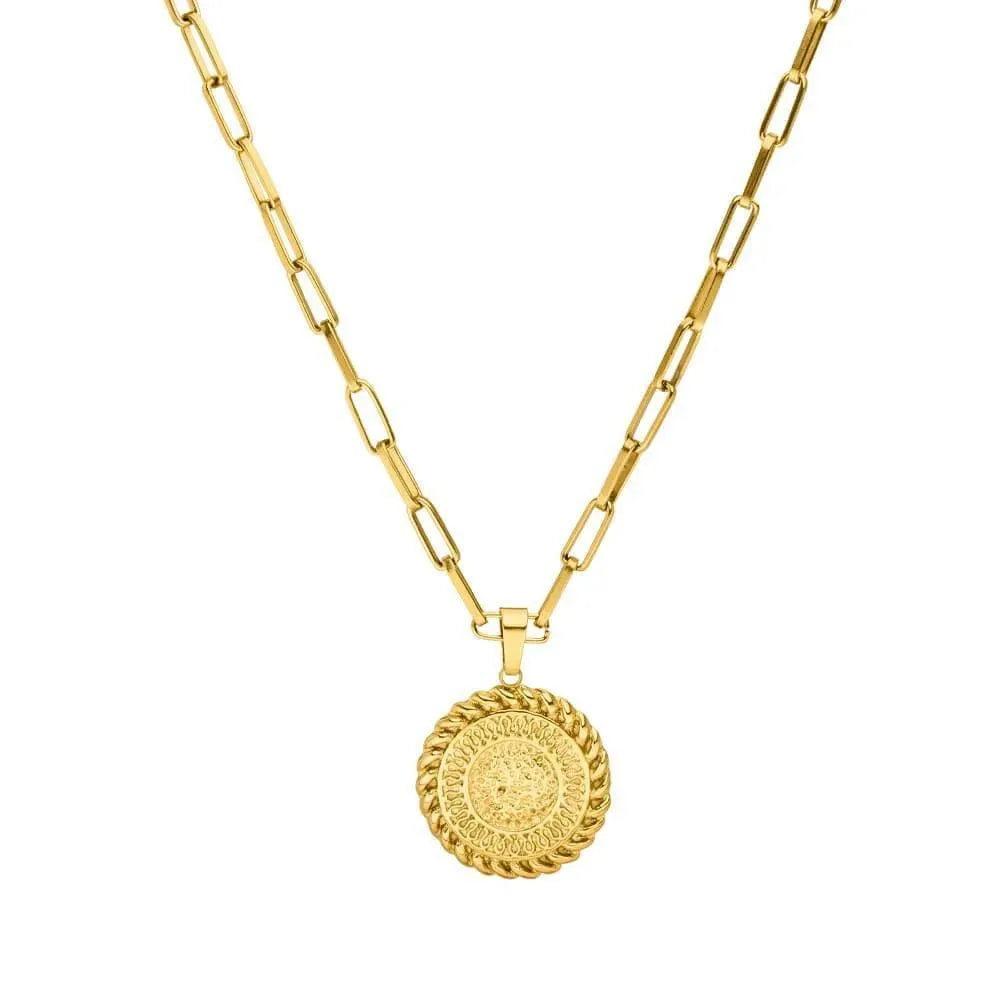 In Stock Wholesale LOLI Chic Link Stainless Steel Necklace Trendy Waina Pendant for Christmas Day