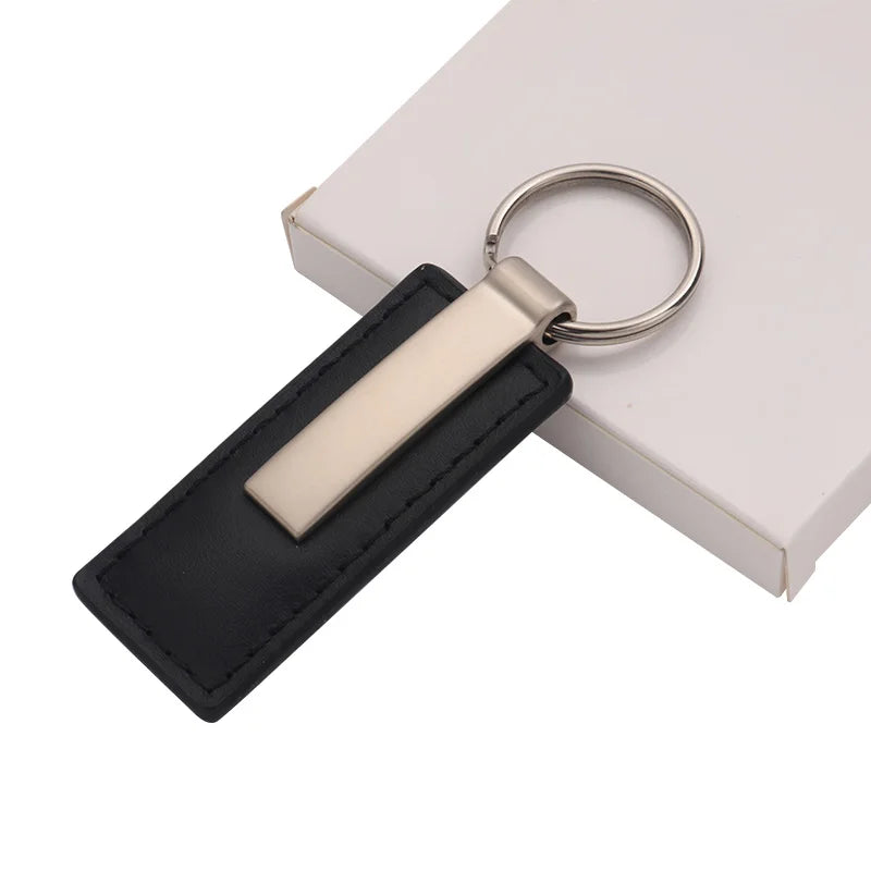 Factory OEM/ODM Laser Engraving Leather Keychains Souvenir Gifts Promotion Car Key Metal Keychain