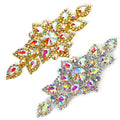 High-End 3D Iron Glitter Patches Make Applique CC Rhinestone Transfer Patch for Bridal Dress Belt Decor Rhinestone Beaded
