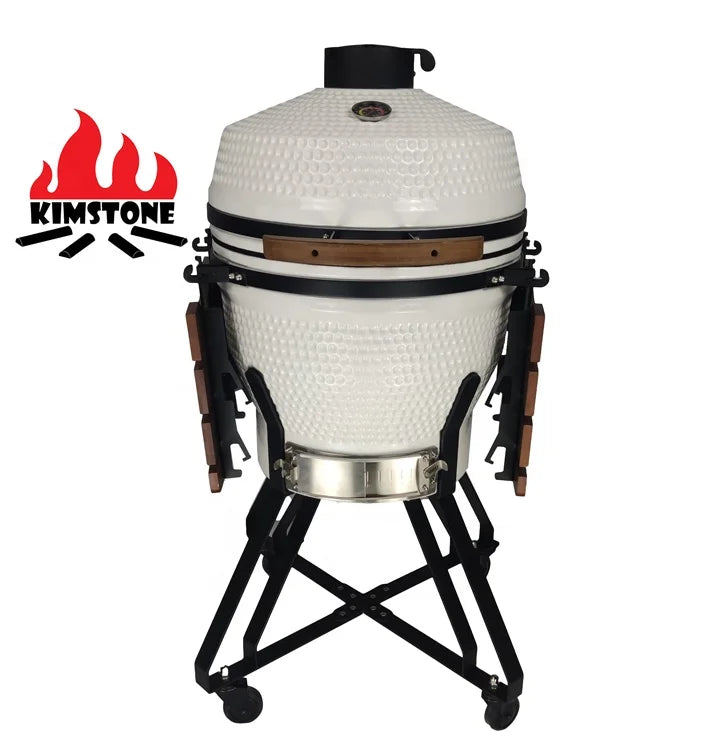KIMSTONE 22 Inch Ceramic Barbecue Charcoal Grill Heavy Duty Ceramic Bbq Asado Grill New  Coal Grill