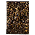 Vintage 3D Embossed Leather Journal Writing Notebook A5 100 Sheets Travel Diary for Men and Women